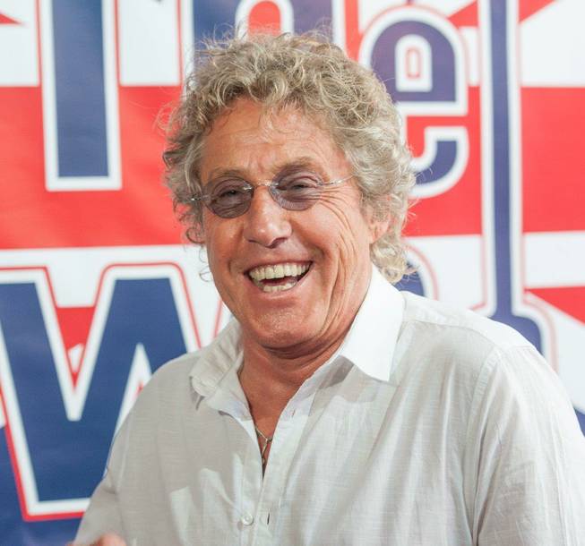 Roger Daltrey of The Who at Fremont Street Experience in downtown Las Vegas on Monday, Aug. 12, 2013.